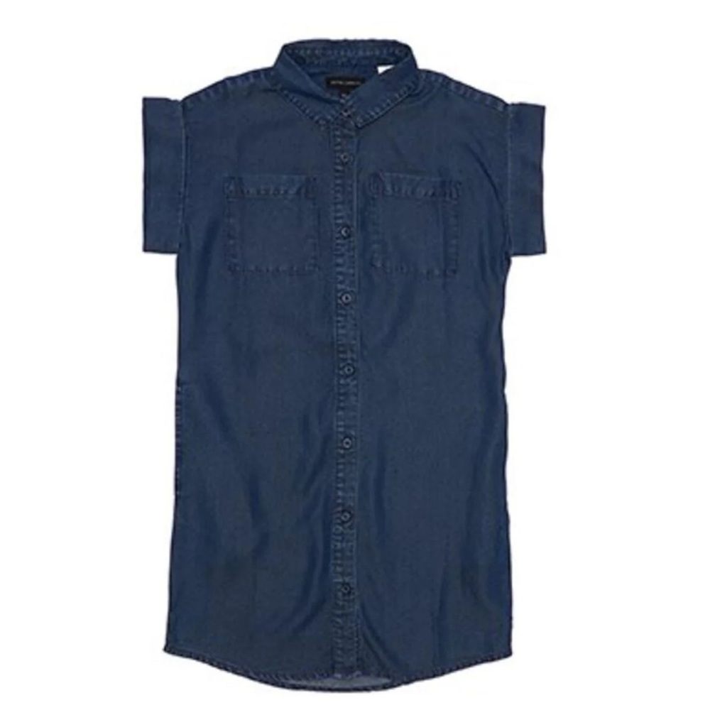 NWT Silver Jeans Blue Denim Button Down Dress